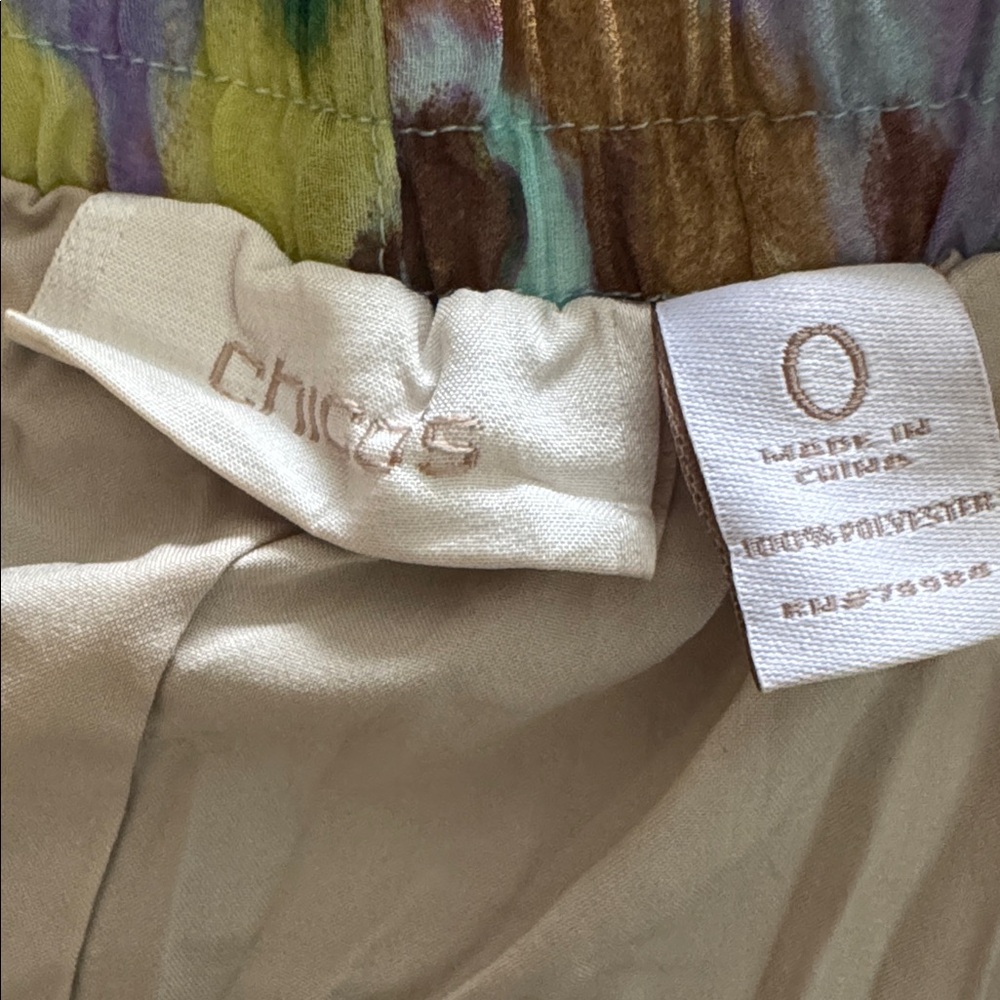 Chico’s Multicolor Geometric Patterned Maxi Pleat… - image 6